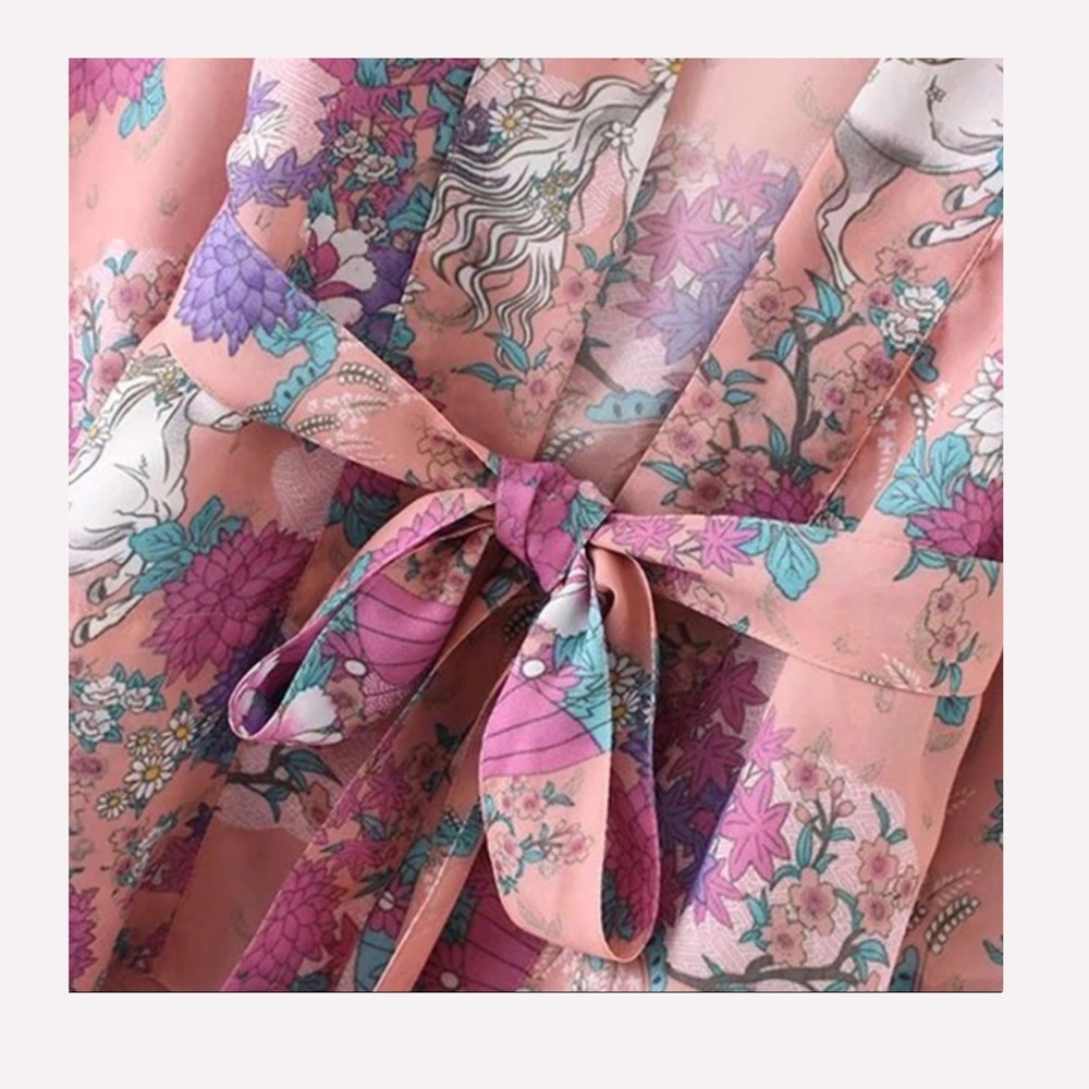 🦄Wild Horses Bohemian Gypsy Kimono/Robe/CoverUp🦄 - Picture 6 of 7